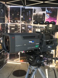 FUJINON 107X LENS AND SONY HDC 4300 CAMERA